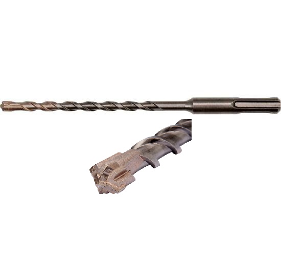 Свердло по залізобетону YATO : SDS+ Premium, "Х"-тип, Ø= 6 х 160 мм, 4 різальні пруги / Код товару: YT-41936